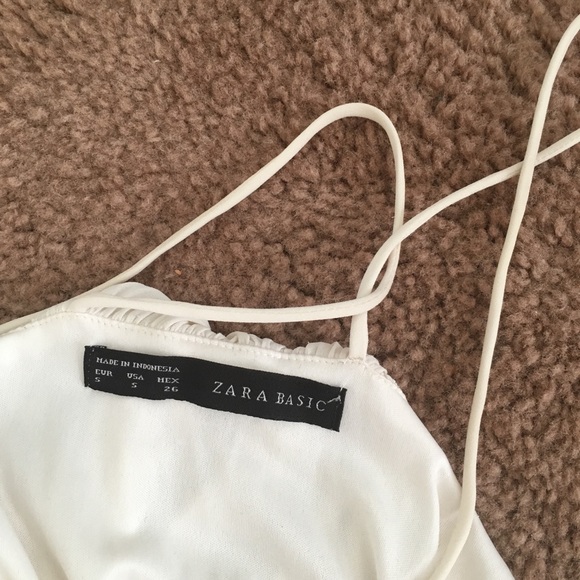 Zara White Ruffle Maxi Dress - Picture 5 of 5